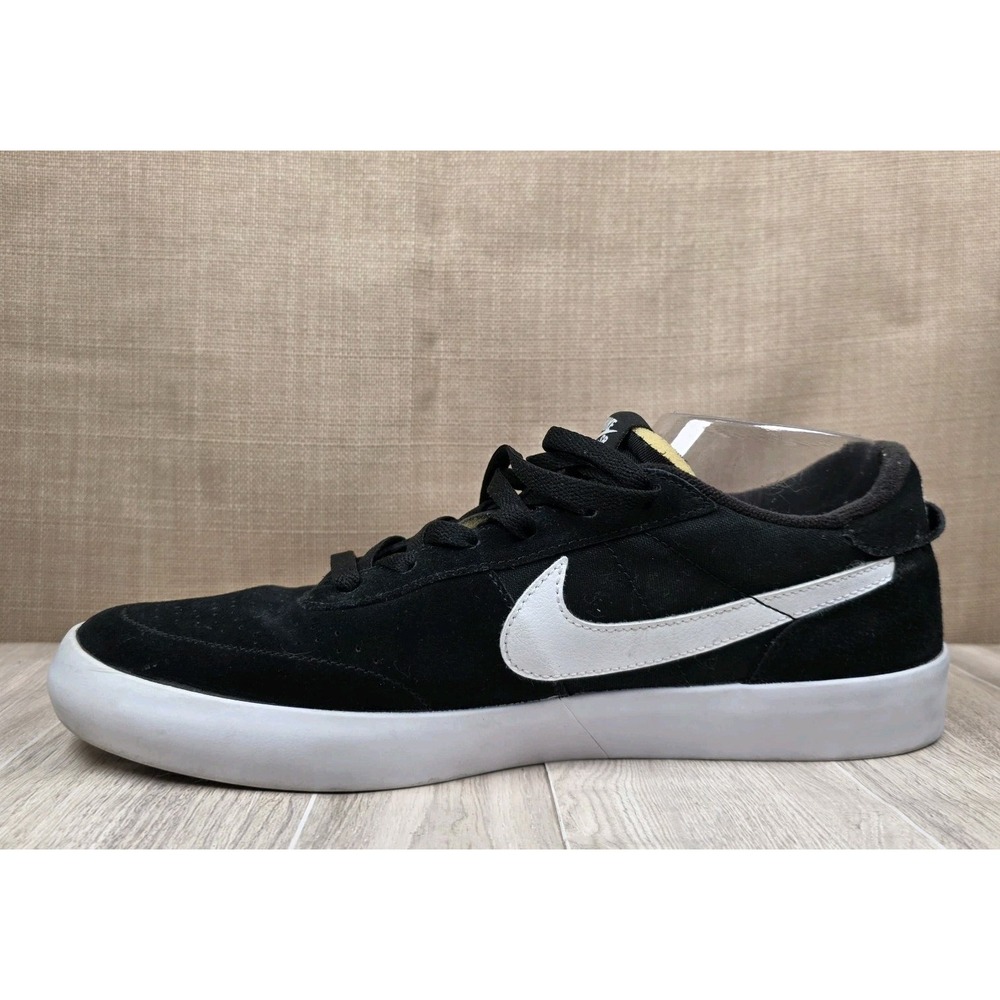 Nike SB Heritage Vulc Black White Casual Skate Shoes Sneakers Trainers Mens 10 - Picture 2 of 10